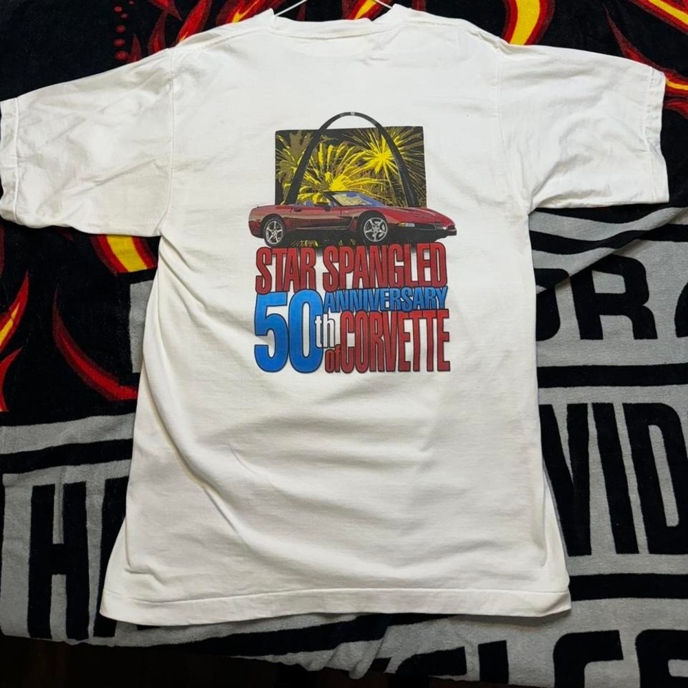 2002 Corvette Funfest 50 Year Anniversary Tee Size Large